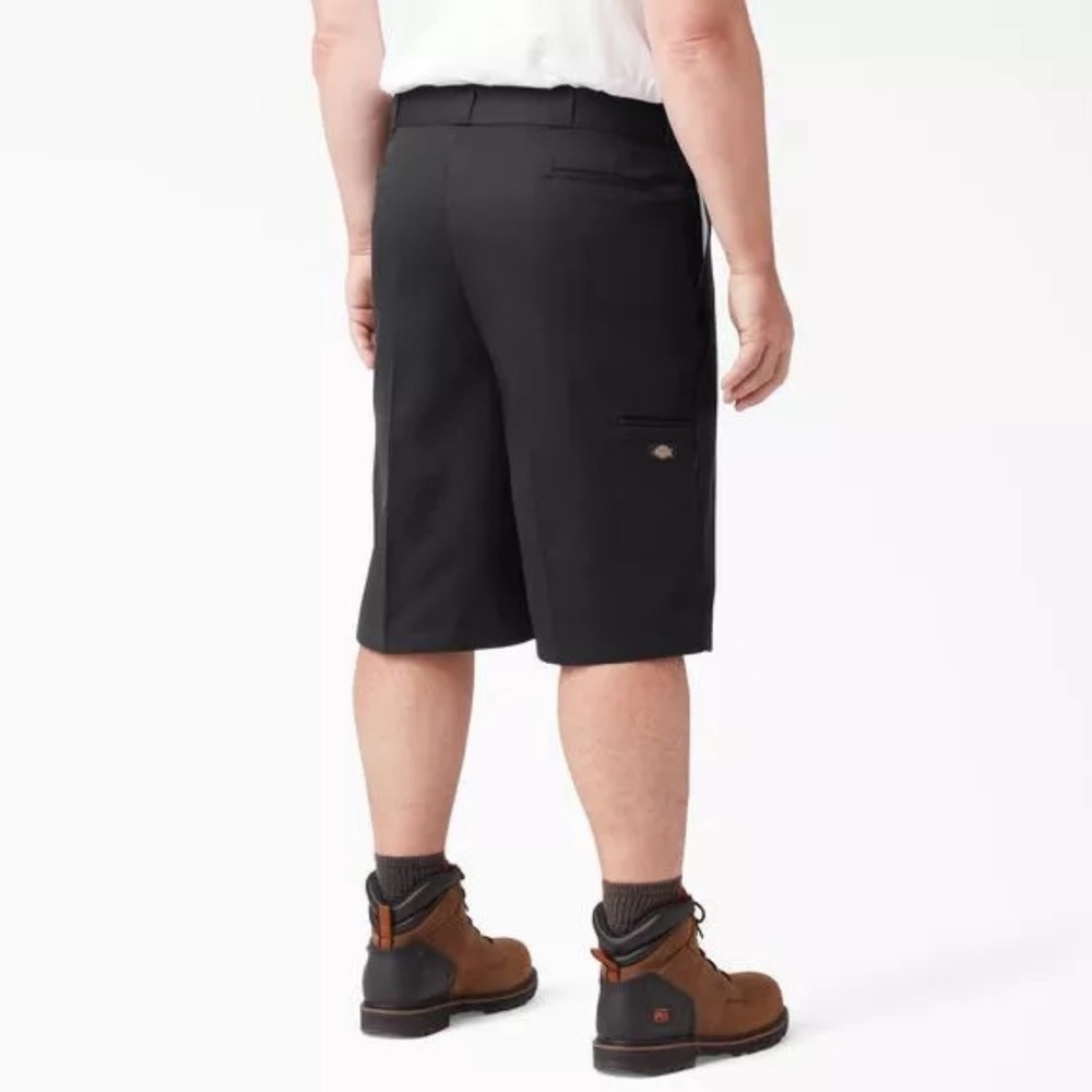 Dickies Loose Fit Flat Front Work Shorts, 13" Black 38 , 42283